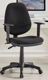כסא מזכירה וסטודנט עם ידיות מתכווננות דגם Promax10 צבע שחור מתצוגה ועודפים home-star