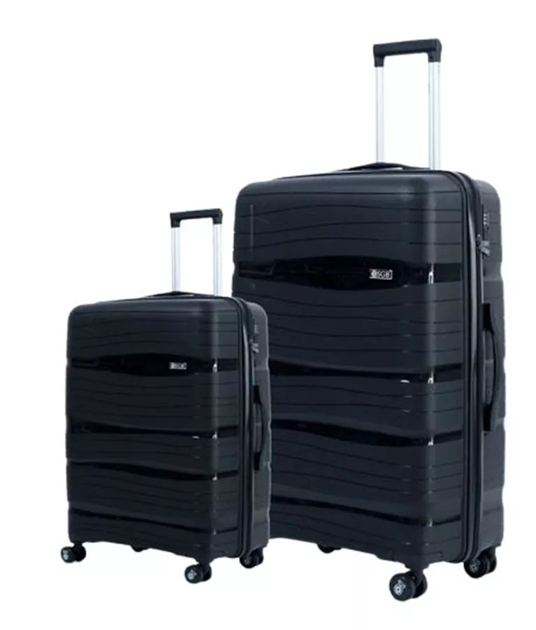 זוג מזוודות קשיחות + 5 תיקי אריזה וארגון במתנה