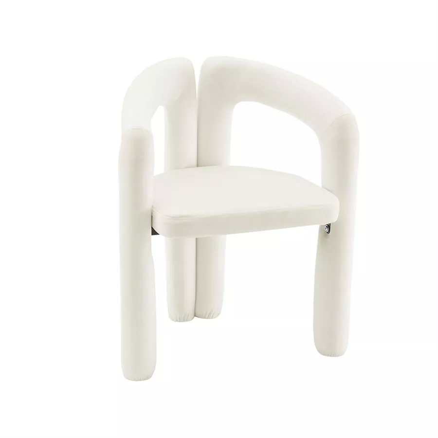 כסא בד מעוצב דגם Milano צבע שמנת במכירה מוקדמת 21 ימי עסקים