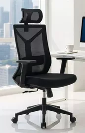 כסא מנהלים עם ידיות מתכווננות ומשענת ראש דגם XP-7 מתצוגה ועודפים home-star