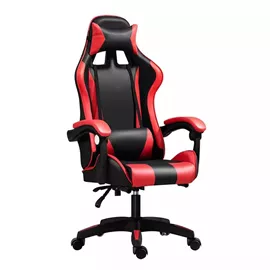 כסא גיימינג איכותי דגם PRO4 עם גב גבוה בצבע שחור אדום מתצוגה ועודפים home-star