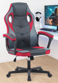 כסא גיימינג במכירה מוקדמת 21 ימי עסקים דגם Gamer צבע שחור אדום home-star