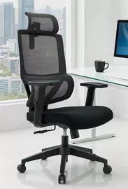 כסא מנהלים גבוה עם כרית תמיכה וידיות מתכווננות דגם XP-8 מתצוגה ועודפים home-star