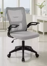 כסא מחשב יוקרתי עם ידיות מתכווננות דגם XP-12 צבע שחור אפור מתצוגה ועודפים home-star