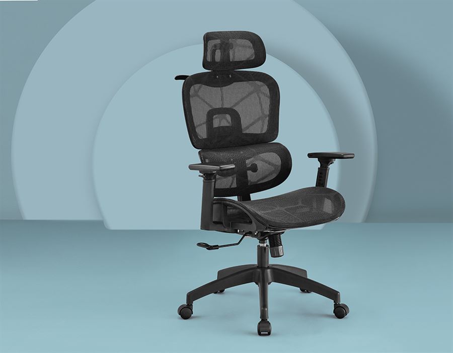 כסא מנהלים עם מושב HOLLOW וידיות 3D דגם TPX-18