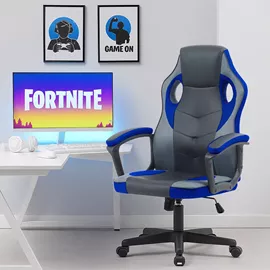 כסא גיימינג דגם Gamer צבע שחור כחול מתצוגה ועודפים home-star