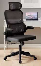 כסא מנהלים יוקרתי עם גב גבוה וידיות מתכווננות דגם TPX-10 צבע שחור מתצוגה ועודפים home-star