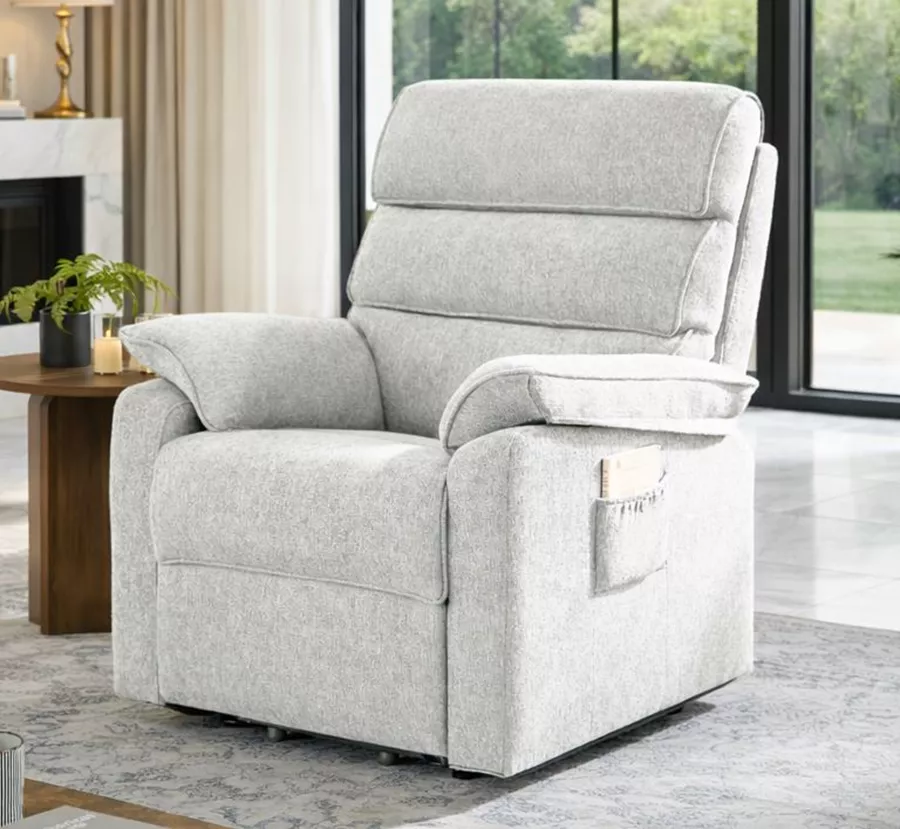 כורסת קימה חשמלית COMFY EASY LIFT צבע אפור בהיר במכירה מוקדמת 14 ימי עסקים