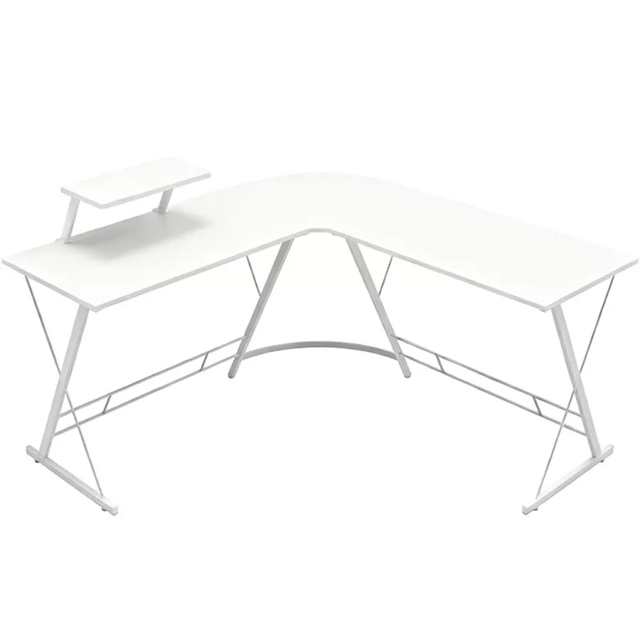 עמדת מחשב פינתית רחבה דגם DYNAMIC צבע לבן מתצוגה ועודפים