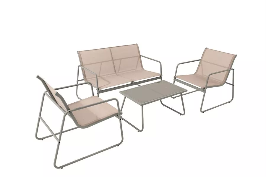 מערכת ישיבה ארבעה חלקים דגם TOLOZ צבע בז' במכירה מוקדמת 45 ימי עסקים