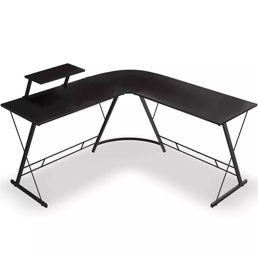 עמדת מחשב פינתית רחבה דגם DYNAMIC צבע שחור מתצוגה ועודפים