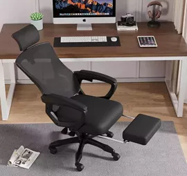 כסא מנהלים עם הדום דגם XP-2 עם גב גבוה ומשענת ראש צבע שחור home-star