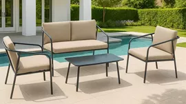 מערכת ישיבה יוקרתית לגינה דגם Emmelia מתצוגה ועודפים home-star