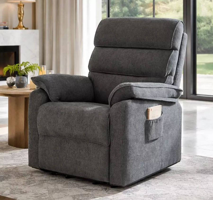 כורסת קימה חשמלית COMFY EASY LIFT צבע אפור כהה במכירה מוקדמת 14 ימי עסקים