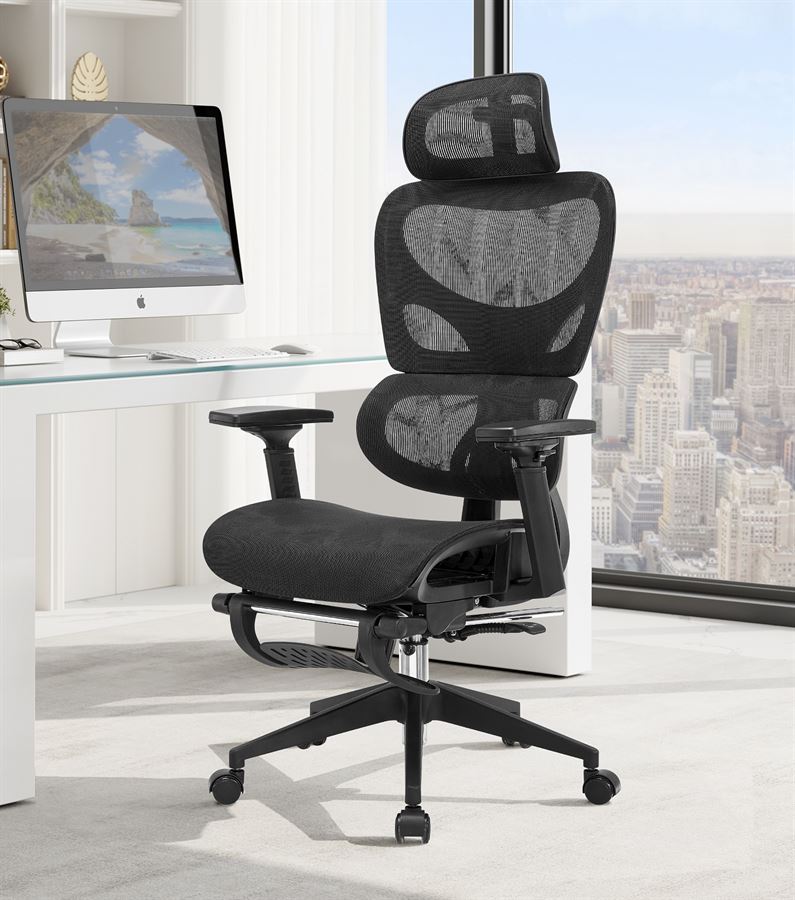 כסא מנהלים עם הדום נשלף וידיות מתכווננות דגם XP-20 מתצוגה ועודפים
