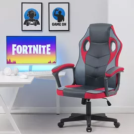 כסא גיימינג דגם Gamer צבע שחור אדום מתצוגה ועודפים home-star