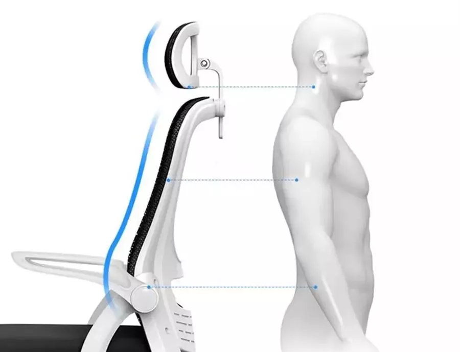 כסא מנהלים ארגונומי דגם XP-3 עם גב גבוה ומשענת ראש צבע שחור מתצוגה ועודפים