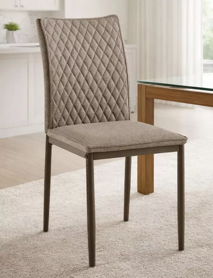 רביעיית כסאות לפינת אוכל דגם BARCELONA צבע חום במכירה מוקדמת 30 ימי עסקים