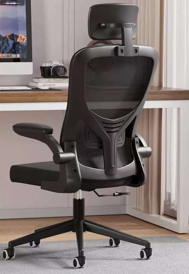 כסא מנהלים ארגונומי דגם XP-3 עם גב גבוה ומשענת ראש צבע שחור מתצוגה ועודפים